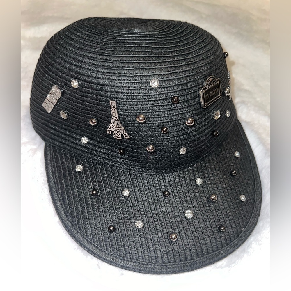 Karl Lagerfeld Black Hat with Elegant Details